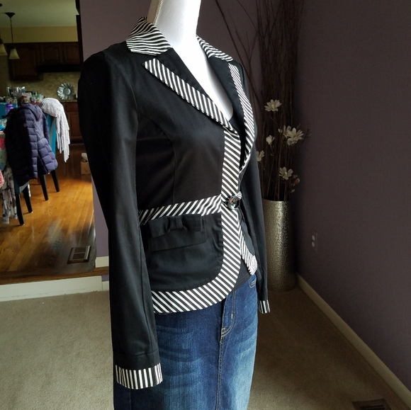 Rinascimento Multicolor Polyester Blazer